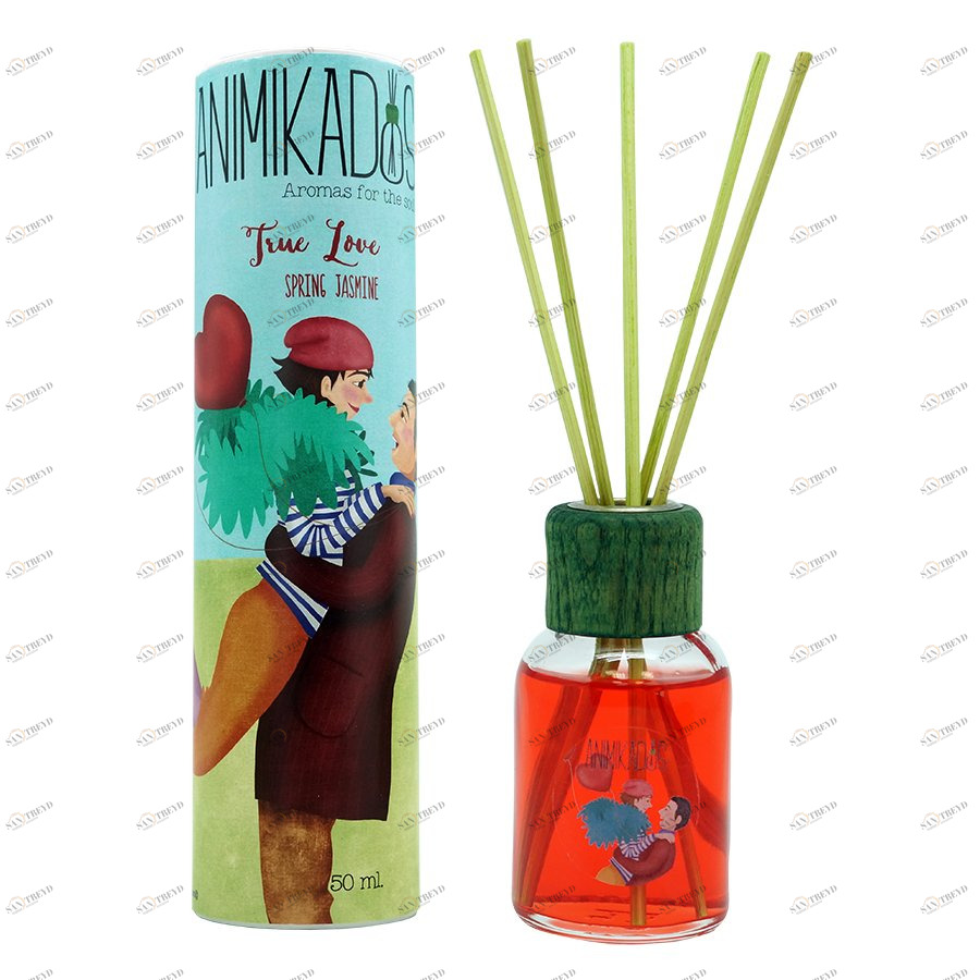 Диффузор ароматический 50 мл цитрусово-цветочный True Love Animikados AMBIENTAIR  00-3881065 Зеленый 