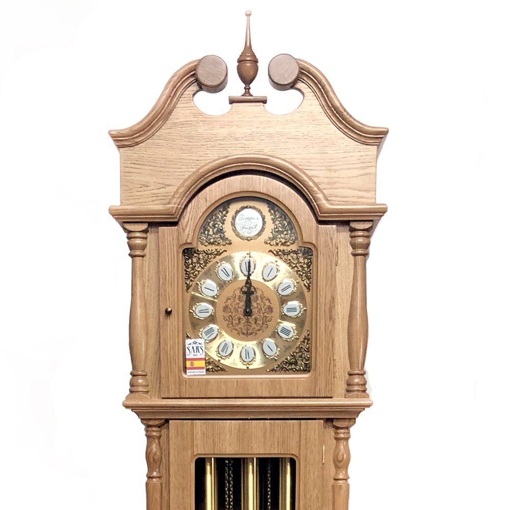 Часы напольные светлый орех Oak SARS ДИЗАЙНЕРСКИЕ 00-3967448 Коричневый  - Вид №2