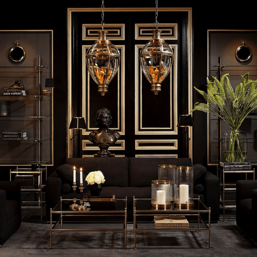 Диван Atlanta от Eichholtz прямой черный EICHHOLTZ ДИЗАЙНЕРСКИЕ, EICHHOLTZ 061275 Черный  - Вид №2