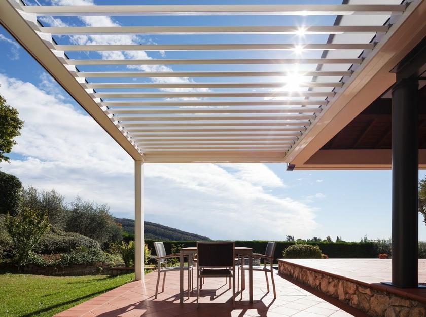 PRATIC F.lli ORIOLI Пристроенная пергола с регулируемыми жалюзи Opera sun-id-1507619 - Вид №10