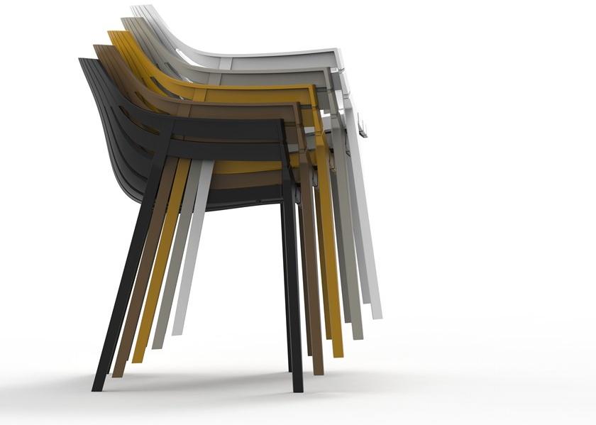 VONDOM Садовый стул из полипропилена с подлокотниками Spritz 56017 - Вид №3