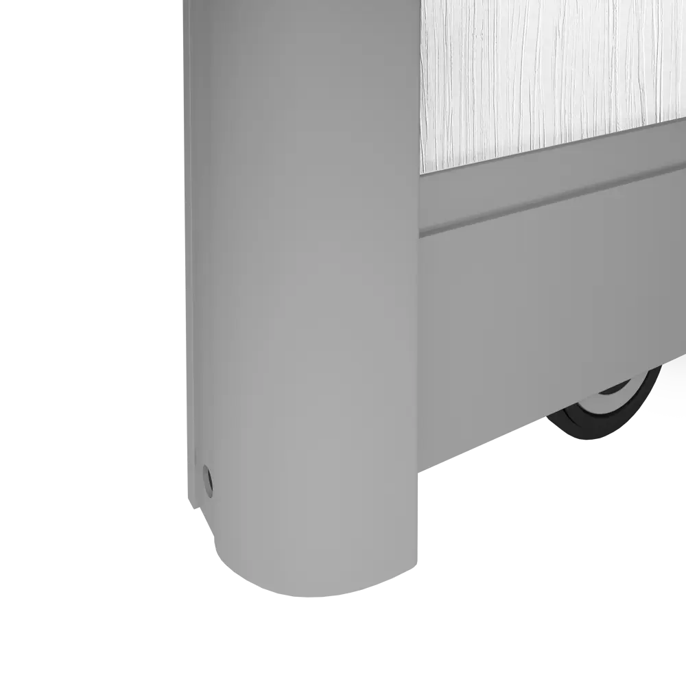 Дверь-купе Spaceo 2455x804 мм, высота проема 2500 мм, ЛДСП, цвет белый STLM-2210981 - Вид №3