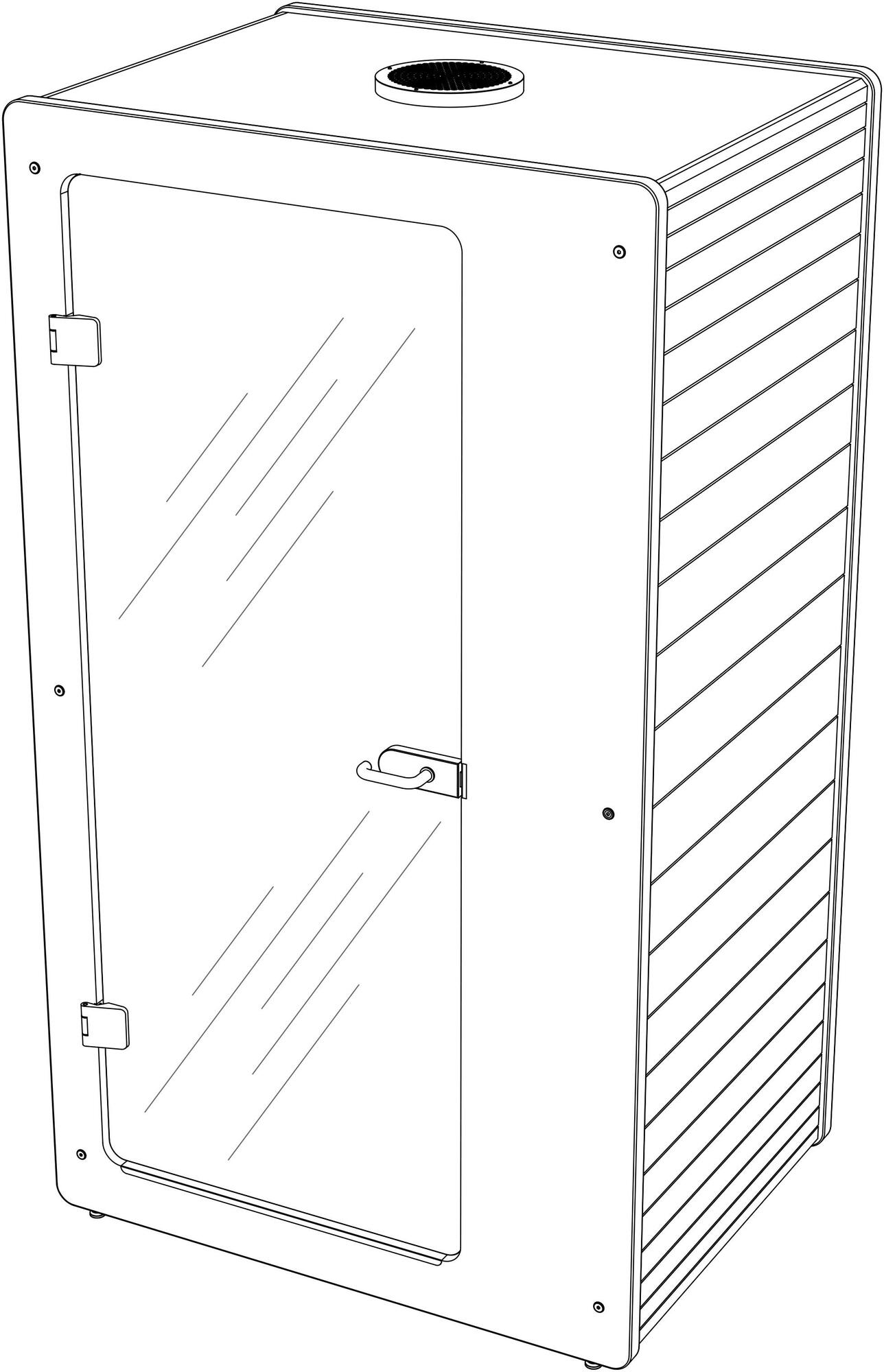 IMPACT ACOUSTIC® Акустическая офисная будка в домашнем животном со встроенным освещением  961.11.442.000.00  - Вид №4