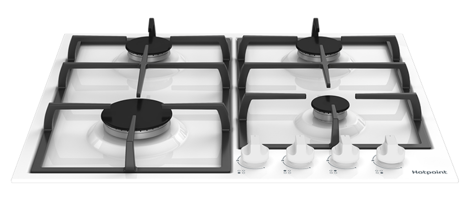 9082802 Газовая варочная поверхность Hotpoint HGMT 642 WH STDN-0044433 - Вид №2