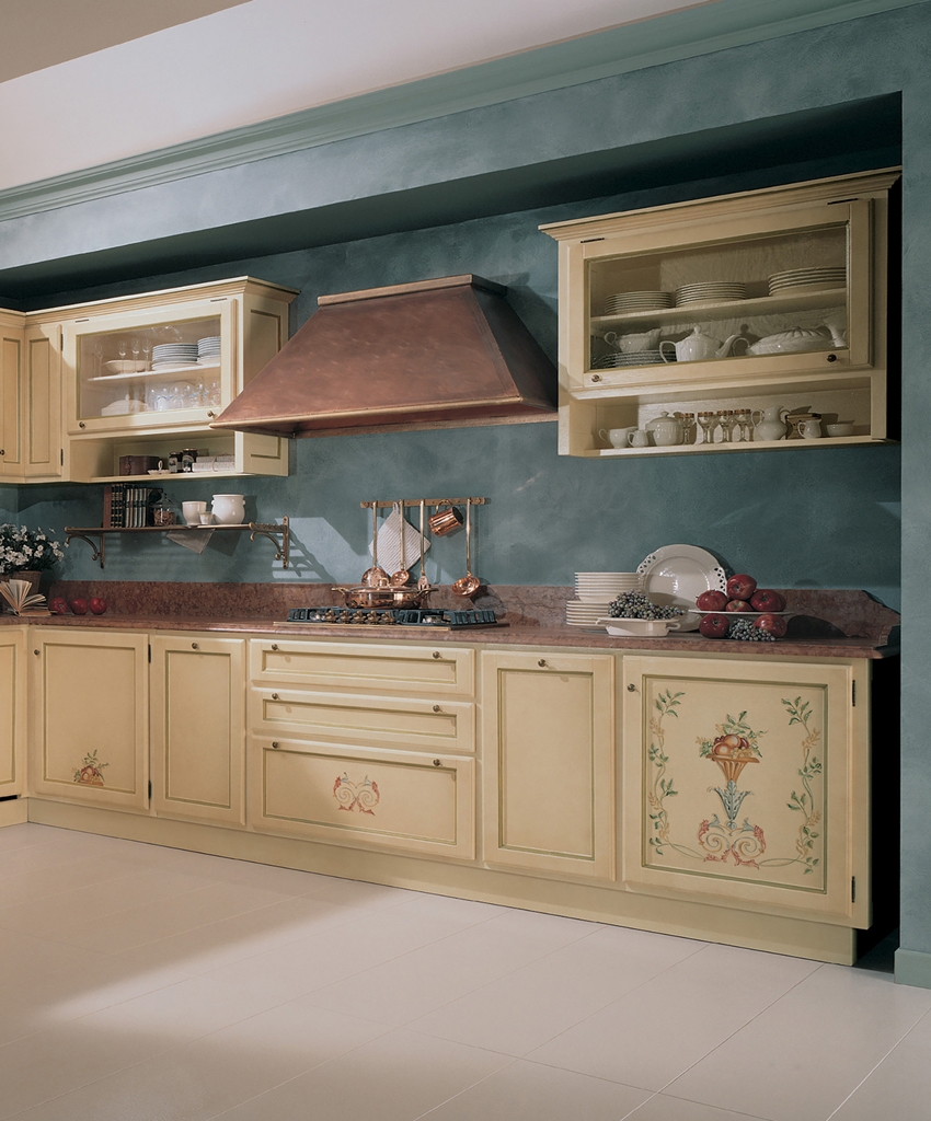 202 Tifernoit Кухня с декором "Фруктовые вазы" Cucina - Вид №1