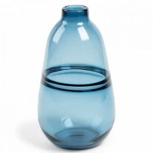 Ваза стеклянная с узким горлом синяя 28,5 см Jillian от La Forma LA FORMA JILLIAN 343210 Синий