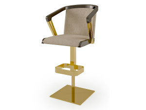 Регулируемая высота кожаный барный стул