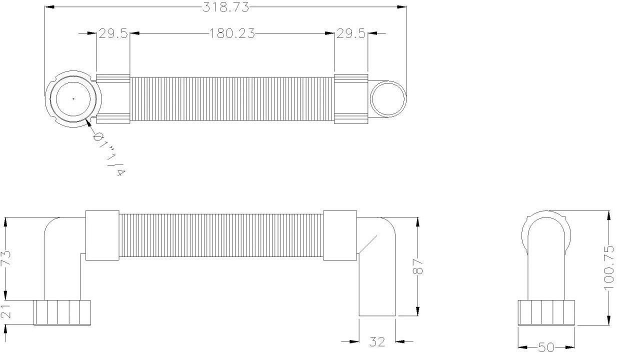 Ponte Giulio Сифон для умывальника Standard H51has02 - Вид №1