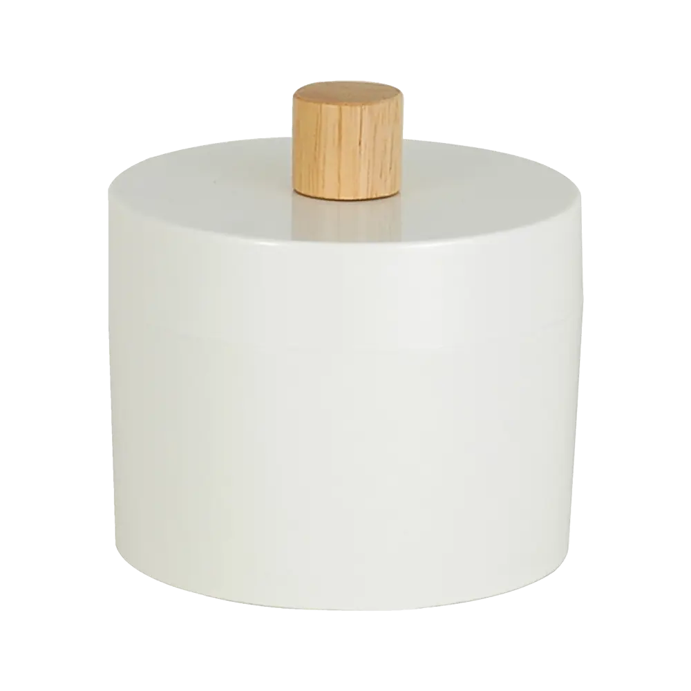 SENSEA Scandi - элегантная банка для ватных дисков с деревянной ручкой 83414264 STLM-1370416