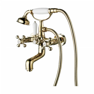 GZ 09032E Смеситель двухвентильный для ванны Ganzer Золото