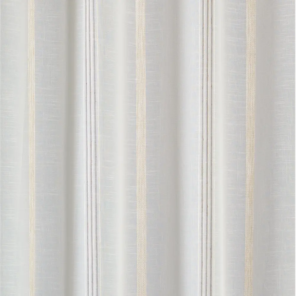 Тюль 1 м/п Полосы батист 300 см цвет бежево-коричневый GARDEN STLM-2017665 - Вид №1