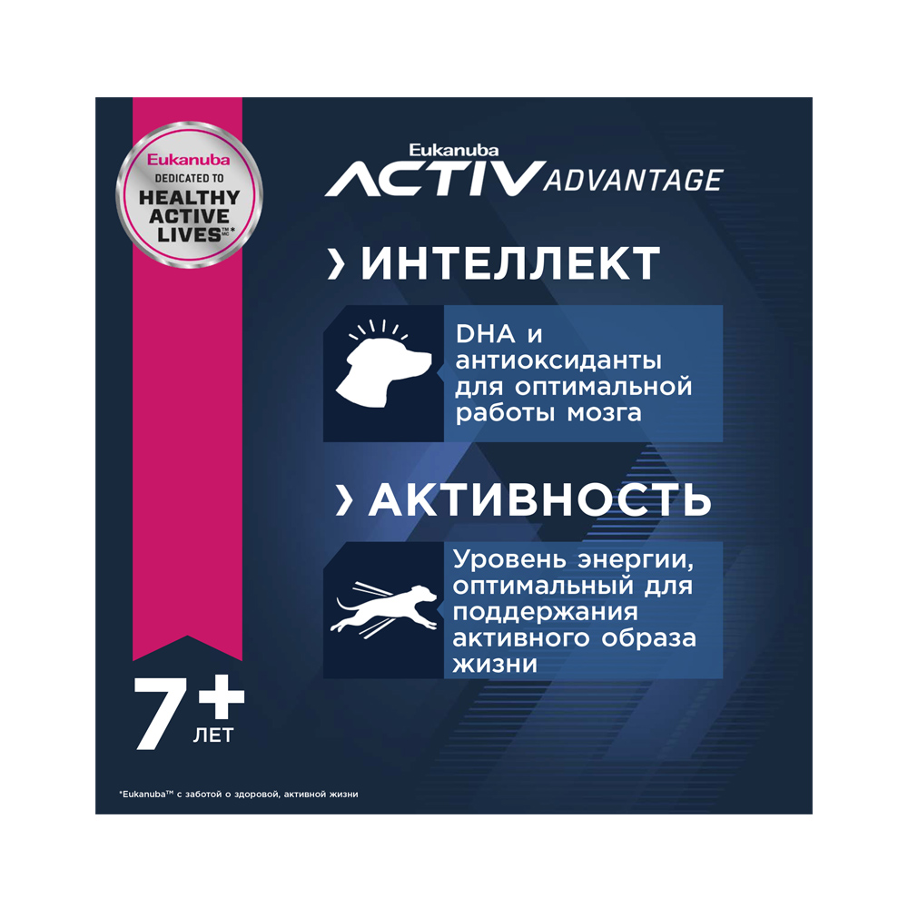 ПР0033059 Корм для собак для крупных пород старше 6 лет сух. 4кг Eukanuba  - Вид №3