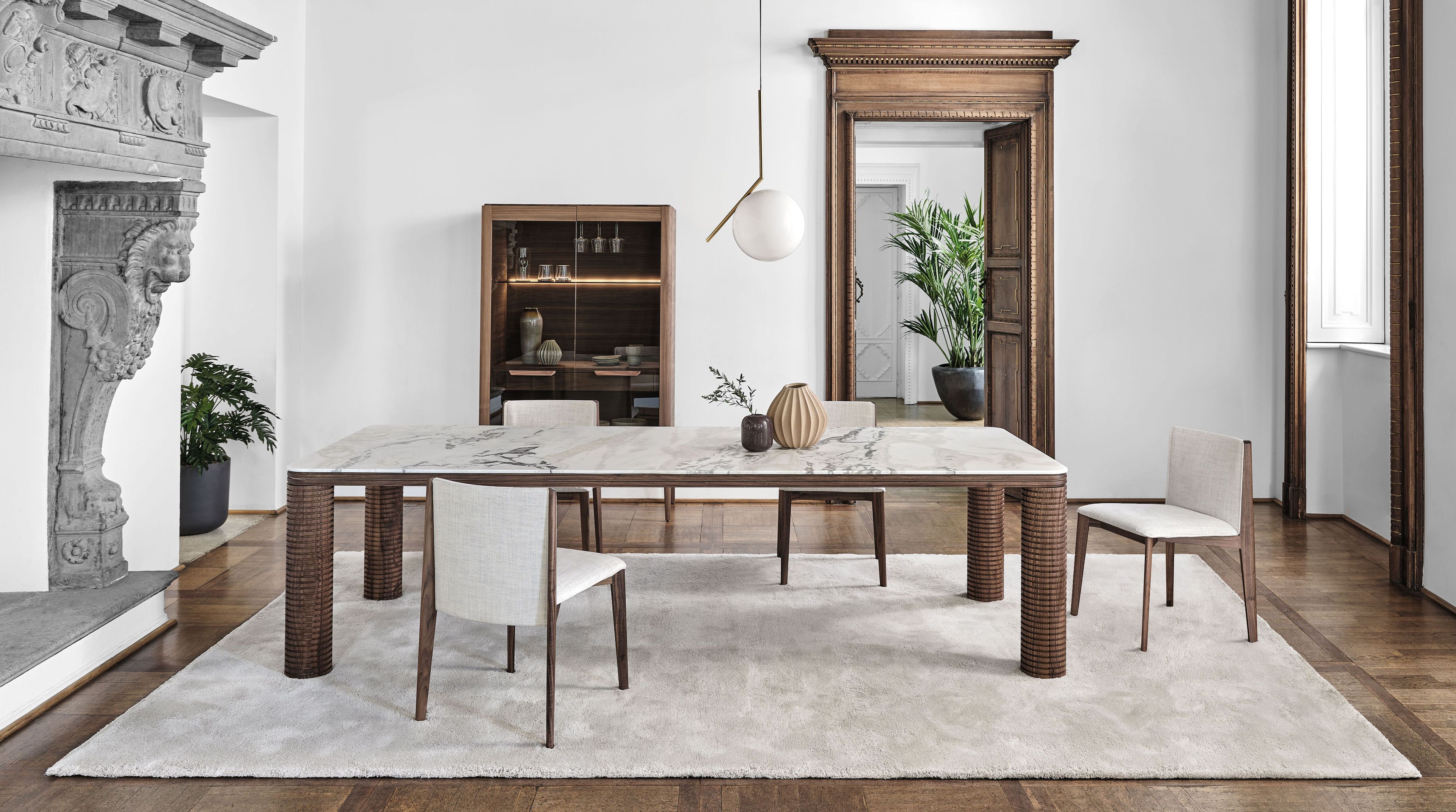 Прямоугольный стол из мрамора и грецкого ореха Porada Soul ARCH-00075351 - Вид №7