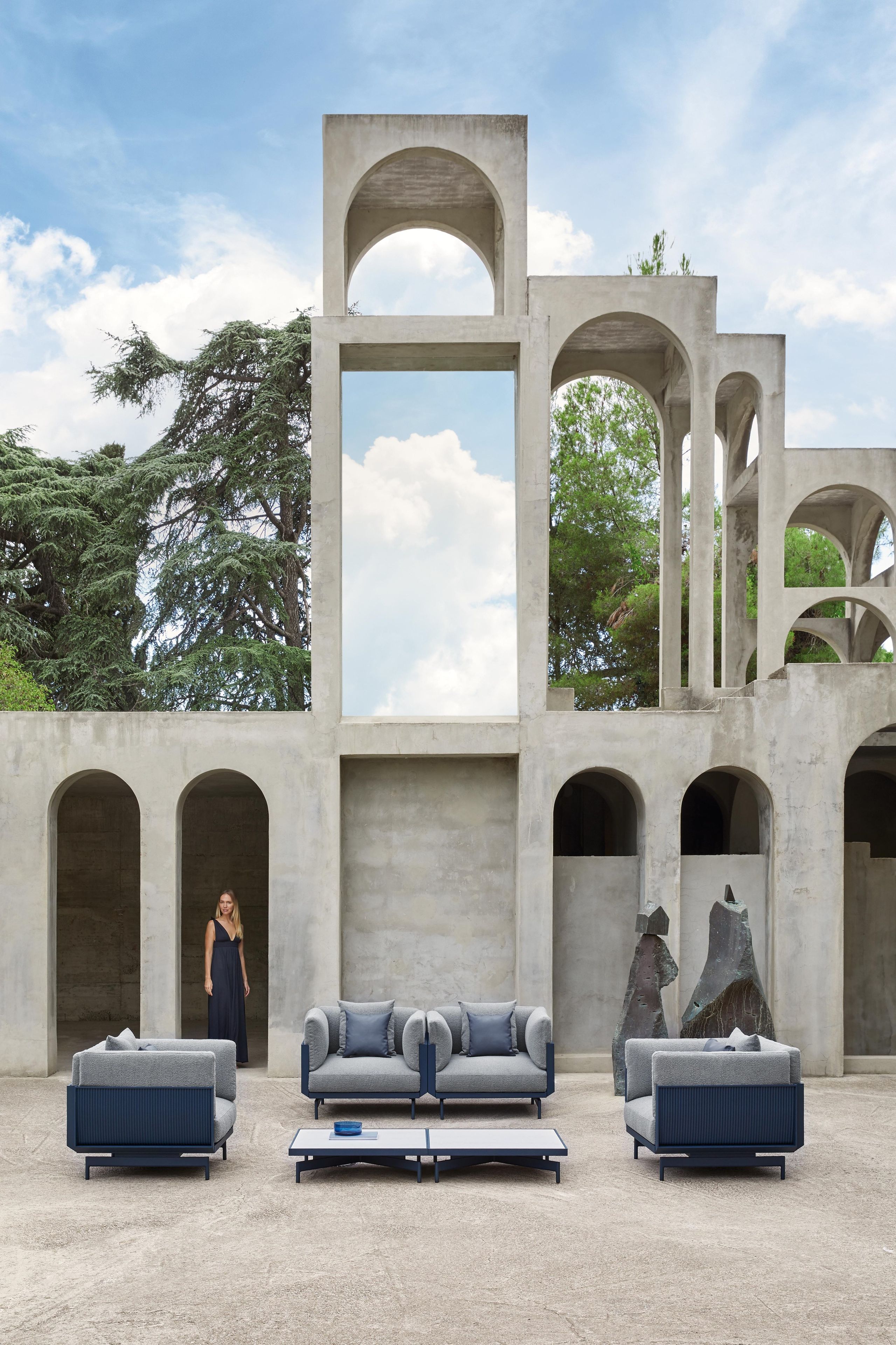 Садовый стул из ткани и алюминия с термокрытием GANDIABLASCO Onde ARCH-00136154 - Вид №56