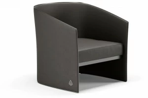 SM Living Couture Мягкое кресло из кожи и ткани с подлокотниками Hoffman Pna_04