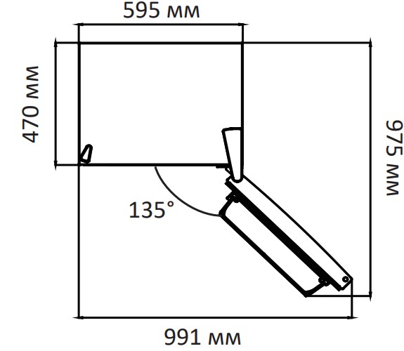 9952705 Холодильник с морозильником   Simfer RDW47101 белый STDN-0060010 - Вид №2