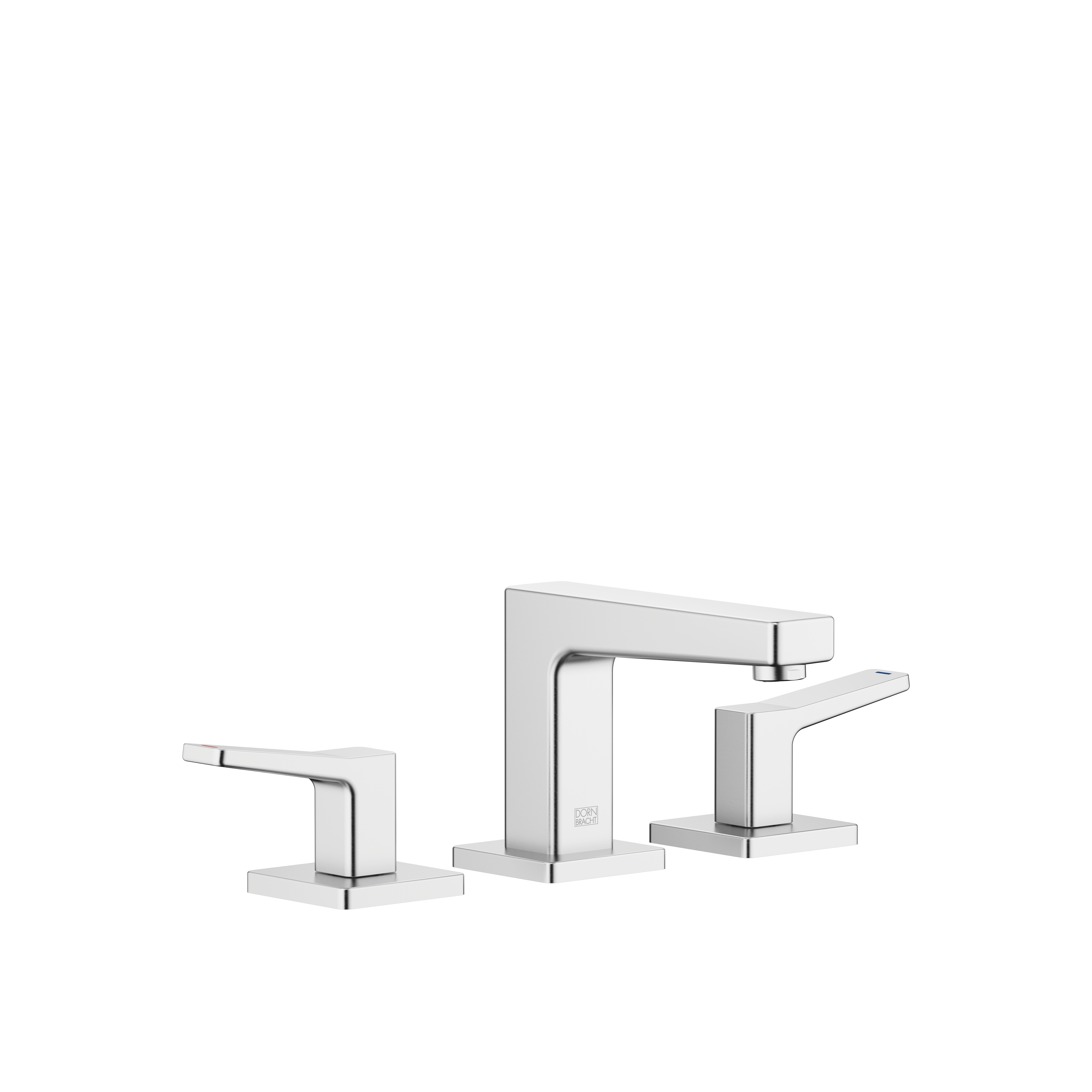 ДОРНБРАХТ ЯРРЕ Смеситель для раковины на три отверстия на акриловом цоколе - Матовый хром DornBracht YARRE 20773832-93
