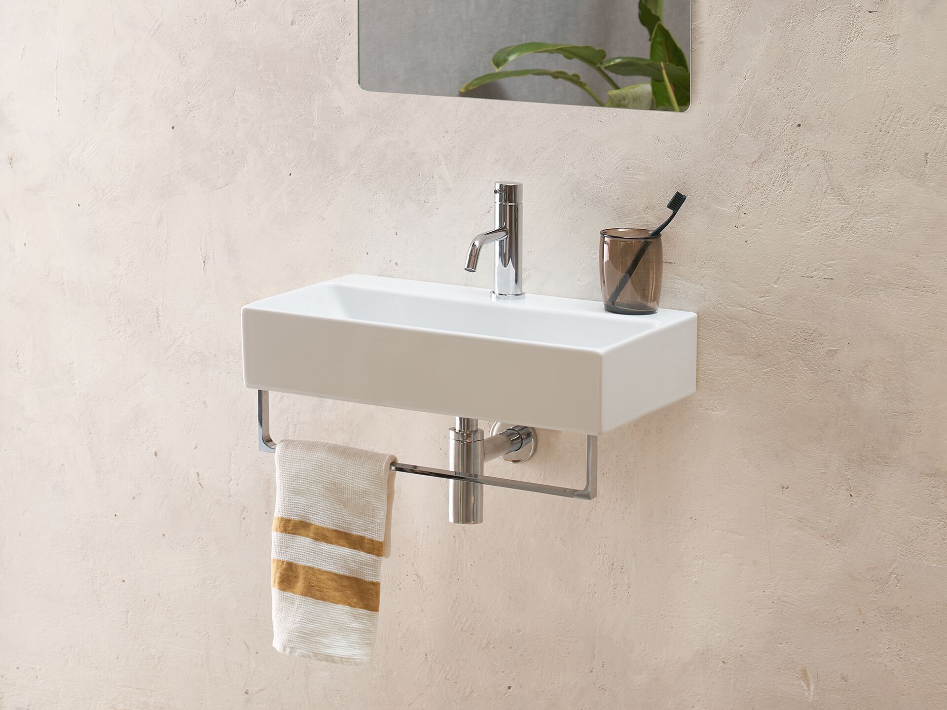 Одиночный прямоугольный умывальник CERAMICA CATALANO премиум ARCH-00011229 - Вид №1