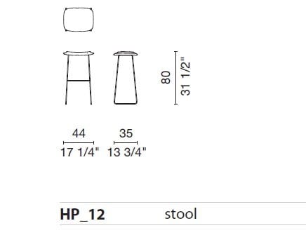 Табурет из мягкой ткани CAPPELLINI Hi pad ARCH-00049778 - Вид №2