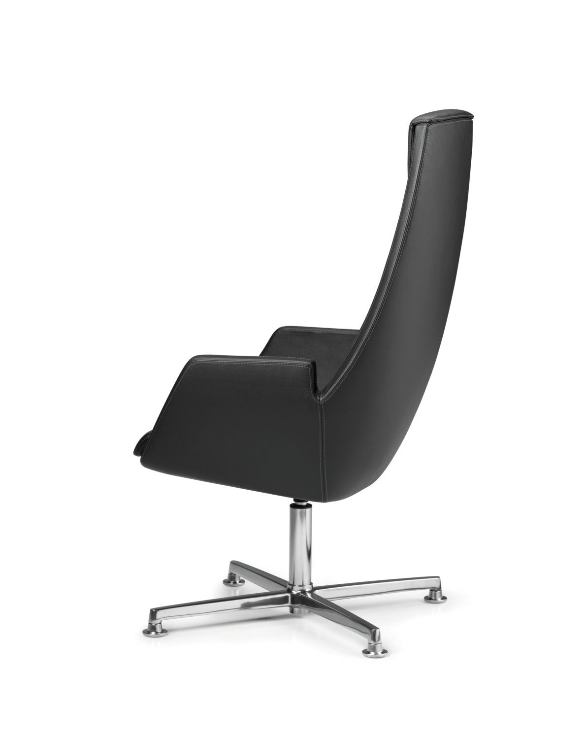 4-спицевое кожаное вращающееся офисное кресло с высокой спинкой TALIN Nubia ARCH-00094662 - Вид №1