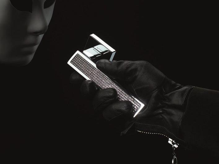 LINEA CALI' Ручка из хромированной латуни с кристаллами Swarovski® на пластине Riflesso mesh sun-id-1405085 - Вид №1