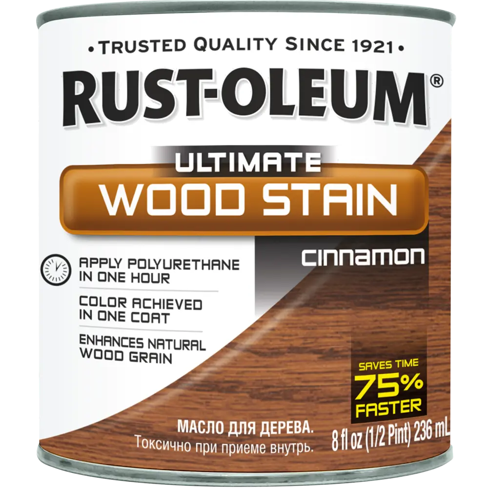 Масло тонирующее Ultimate цвет корица 0.236 л RUST-OLEUM STLM-2073560 - Вид №1