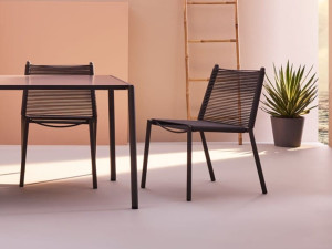 Штабелируемый садовый стул из морской веревки