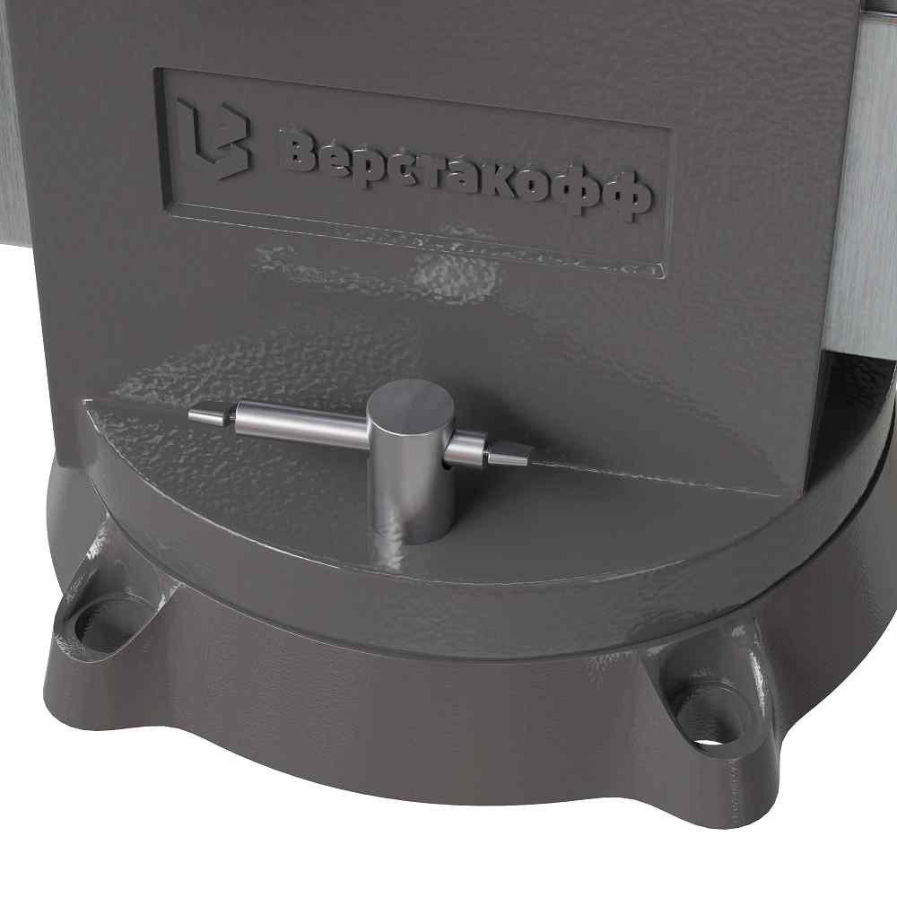 Тиски чугунные поворотные с наковальней Верстакофф L 150 BV-150 - Вид №2