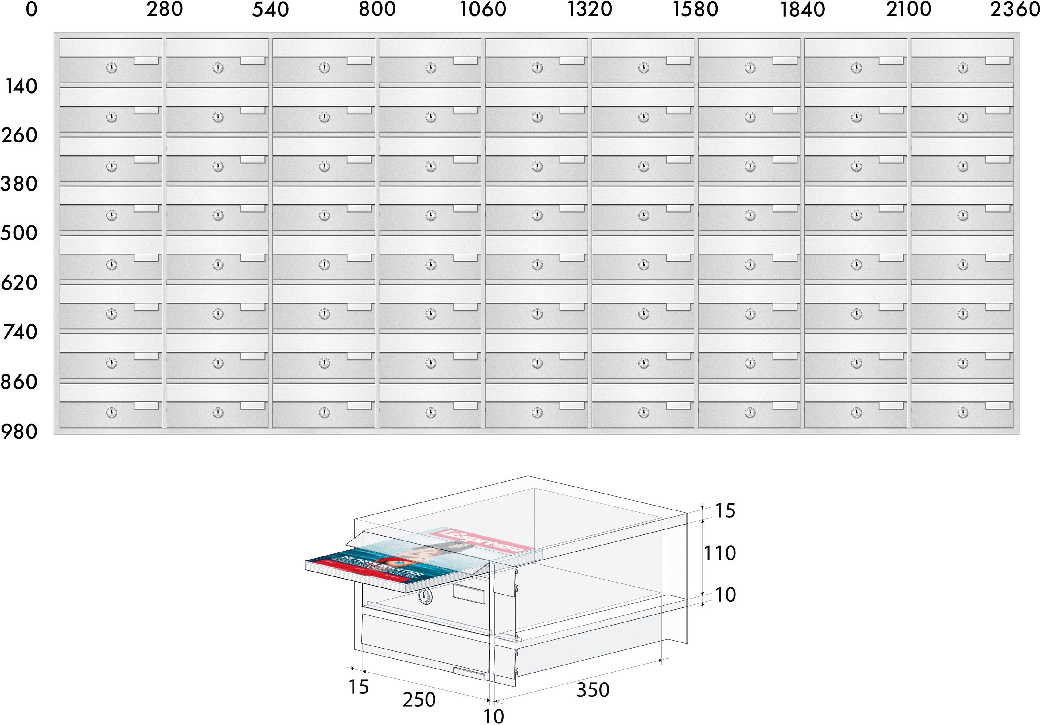 Открытый почтовый ящик RAVASI экстерьер ARCH-00072302 - Вид №14