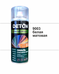 90357116 Эмаль аэрозольная DTN-A46799 алкидная RAL 9003 белый матовый 520 мл STLM-0198971 DETON