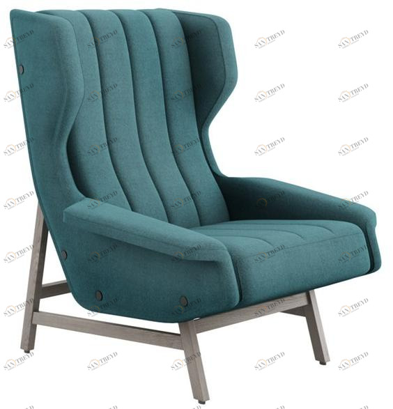 Tacchini Кресло из ткани с подлокотниками Giulia sun-id-1416521