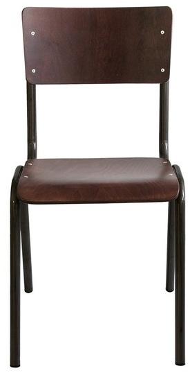 Vela Arredamenti Штабелируемый стул из трубчатого железа и дерева sun-id-1486047 - Вид №2