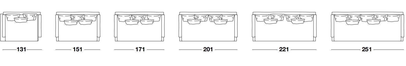 Frigerio Salotti Модульный диван с тканевой обивкой Kimono sun-id-1426332 - Вид №6