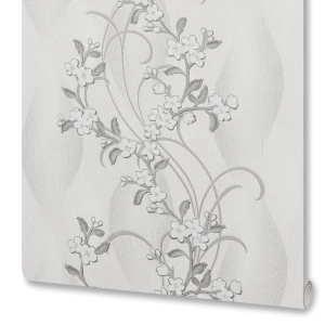 Обои виниловые Belvinil Либерти белые 0.53 м БВ02180206-21