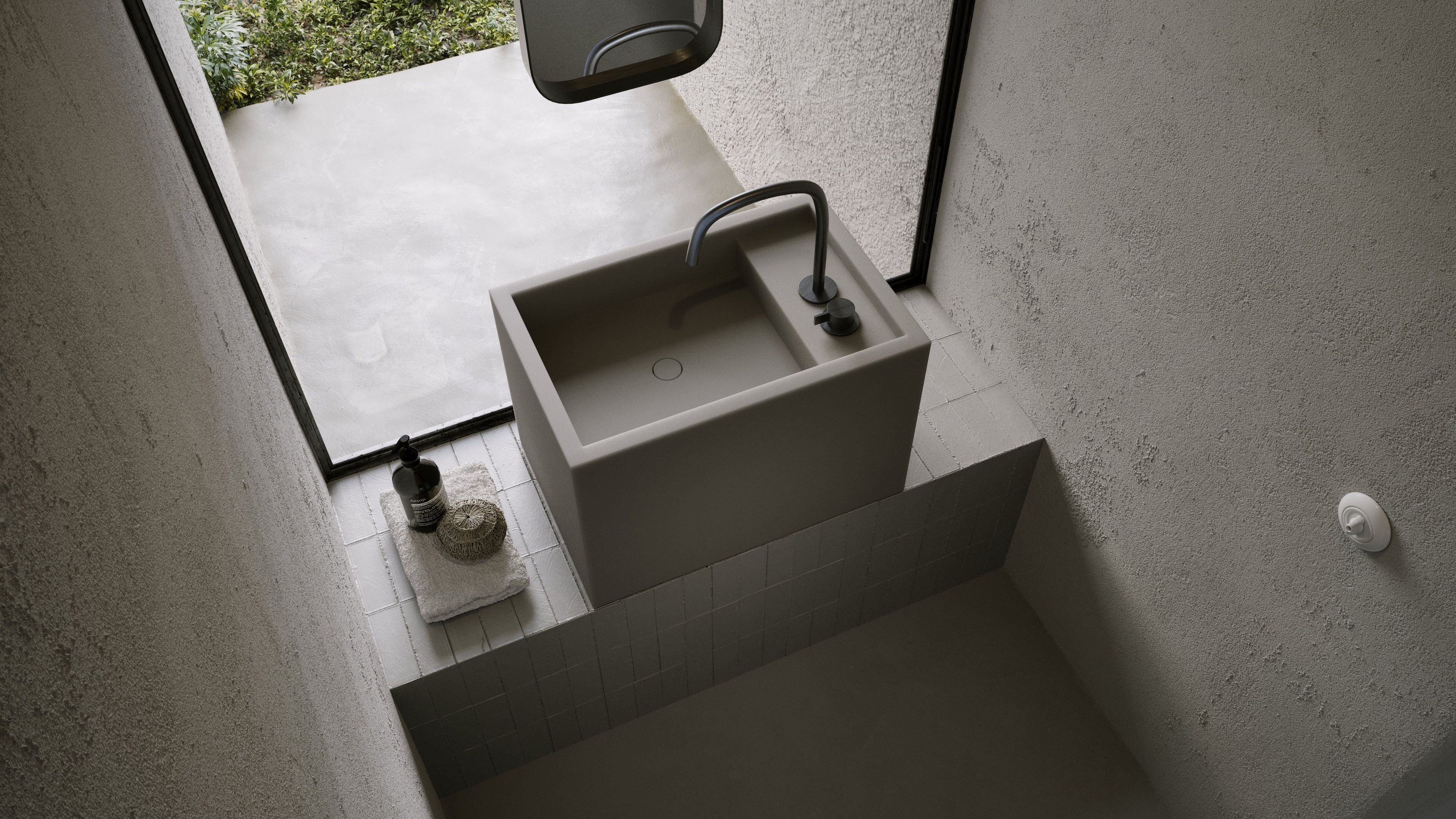 Одиночный подвесной умывальник из натурального камня COCOON Piet Boon ARCH-00052049 - Вид №48