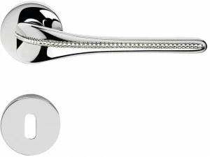 LINEA CALI' Ручка из латуни в современном стиле с кристаллами swarovski® на розе с замком Spirit mesh