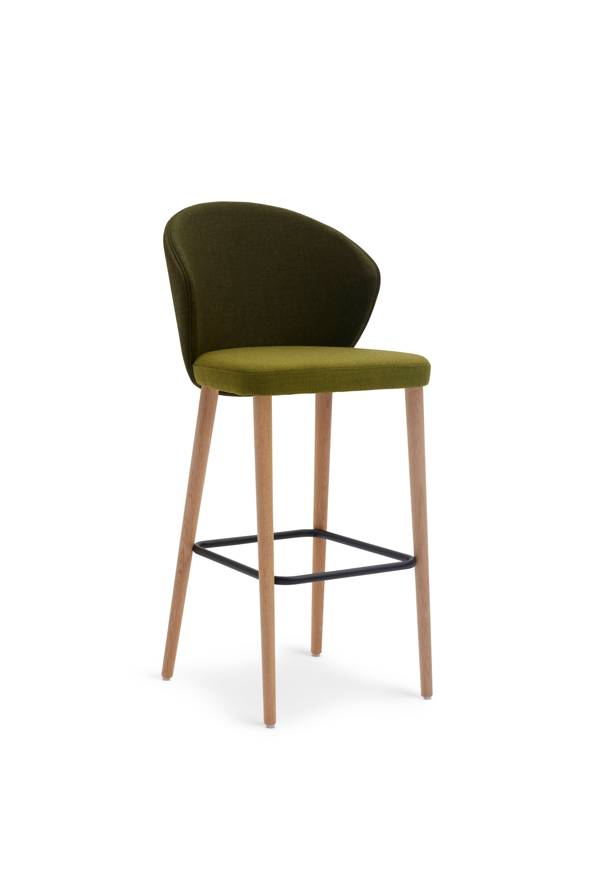 Высокий стул с тканевой подкладкой со спинкой Origins 1971 Meggie ARCH-00110587 - Вид №10