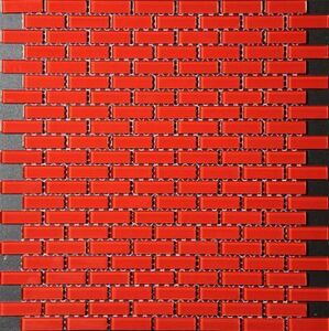 CT411 мозаика стеклянная 303*281*4 чип 12*38 (0,085)