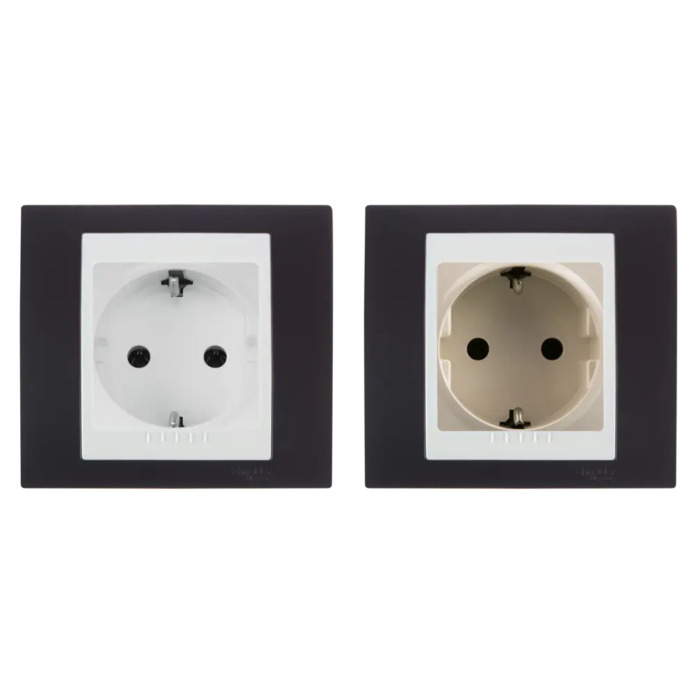 Рамка для розеток и выключателей Systeme Electric Unica 1 пост, цвет какао/бежевый STLM-2071590 - Вид №1