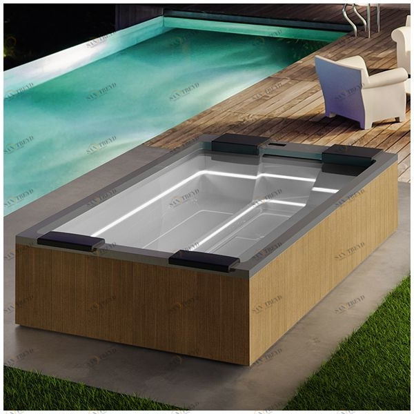 Бассейн Gruppo Treesse Maya Plus-V232I-PL-SE прямоугольный встроенный серый PLUSV232IPLSE