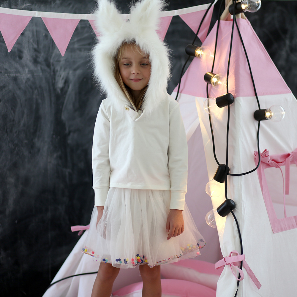 Вигвам Simple Pink с окном,карманом и флажками VAMVIGVAM SIMPLE PINK 281914 Белый;розовый Santreyd  - Вид №2