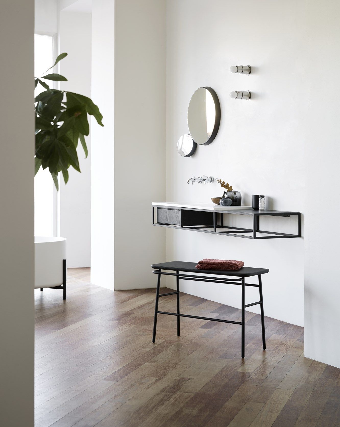 Подвесная консоль для умывальника с ящиками Ex.T рамка ARCH-00045795 - Вид №4