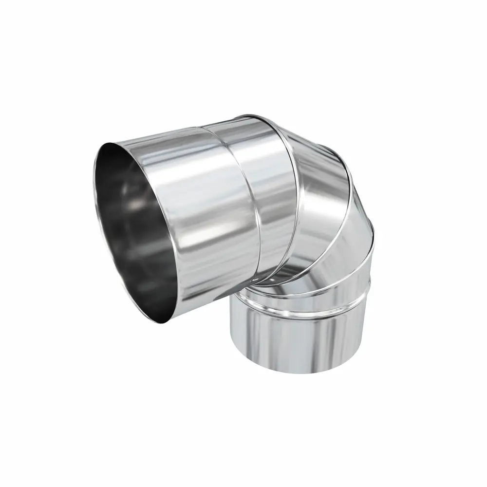 Отвод для дымохода Коракс D135 200x115 мм нержавеющая сталь 0.5 мм STLM-2099603