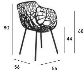FAST Садовый стул из алюминия с подлокотниками Forest 6500l - Вид №4