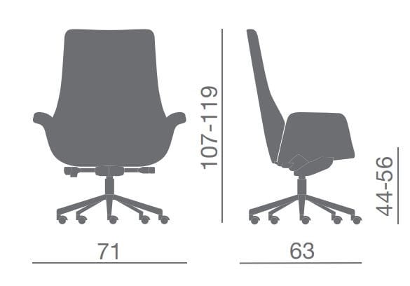 Операционный офисный стул Kastel Kriteria ARCH-00076127 - Вид №7