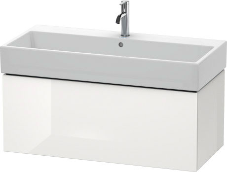 LC617801818 L-Cube Тумбочка подвесная Белый матовый, декор Duravit - Вид №2