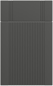 Фасады для кухни Модерн Фрезеровка «Риффель» 201 Графитовый