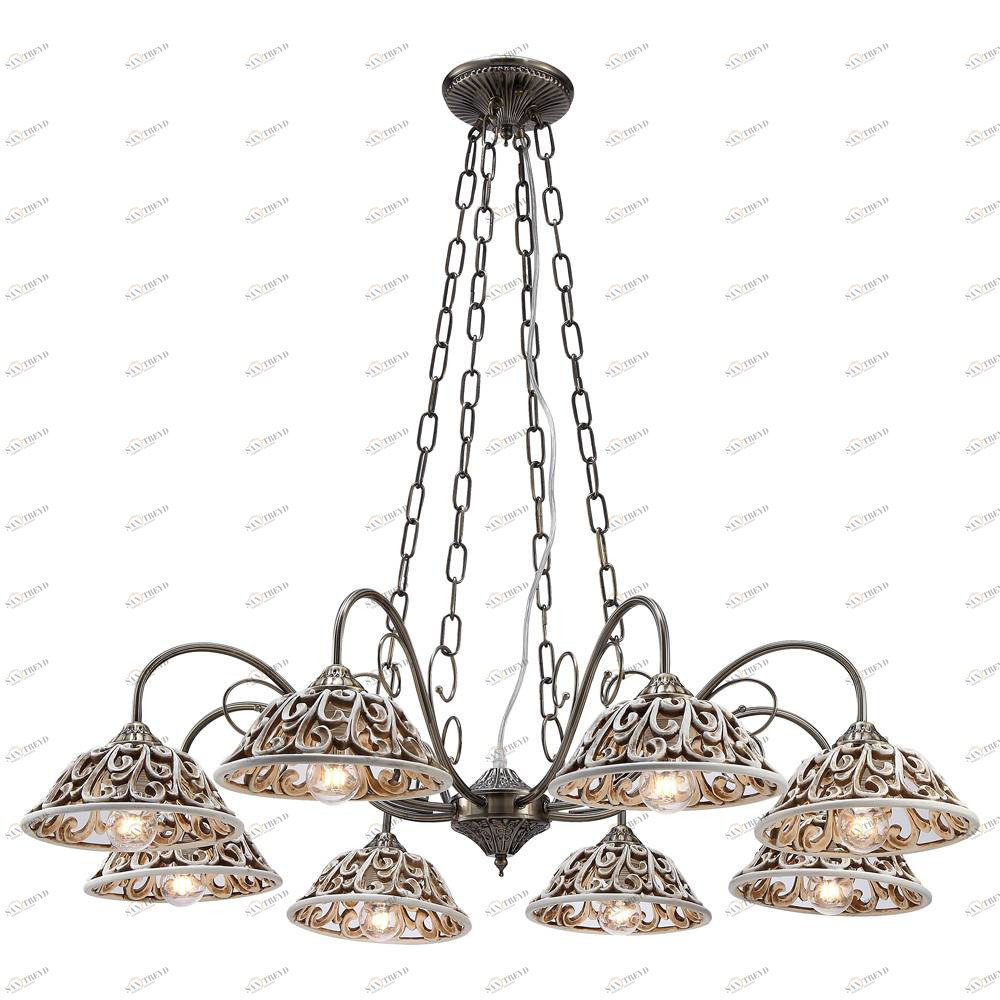 Подвесная люстра Arte Lamp Carved A5387LM-8AB ARTE LAMP ДИЗАЙНЕРСКИЕ, CARVED 056543 Бронза 