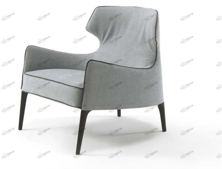 Frigerio Salotti Кресло Bergere из ткани с подлокотниками Crosby sun-id-1374445