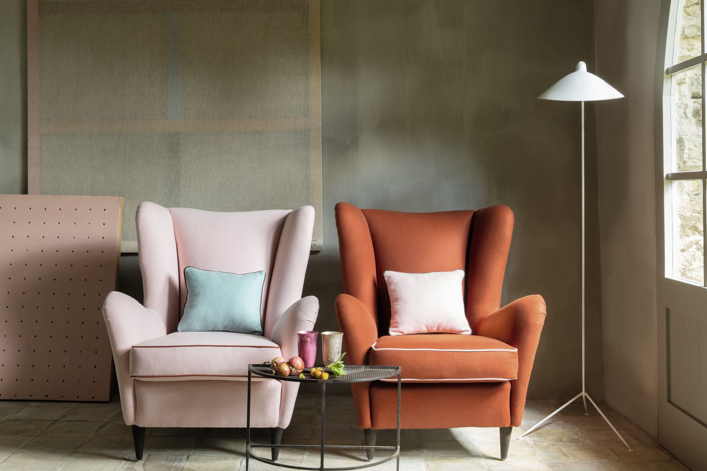 Шерстяная моющаяся однотонная ткань Élitis Flanelle ARCH-00114244 - Вид №1